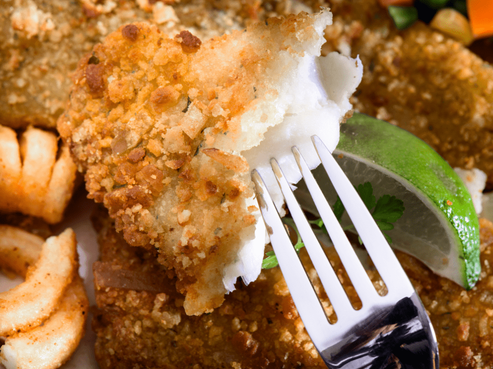 Crispy fried catfish.