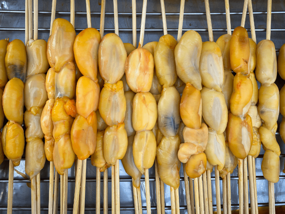 Grilled egg squid, a specialty of Phu Quoc, Vietnam