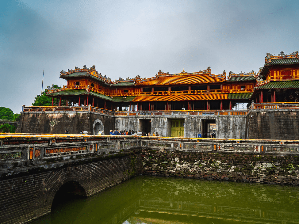 The historic Imperial City in Hue.