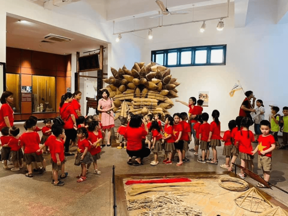 Interactive exhibits at the Vietnam Museum of Ethnology in Hanoi