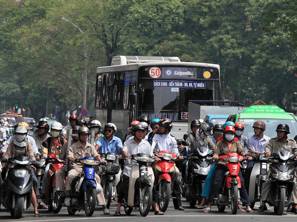 Official taxi from a reputable company in Vietnam