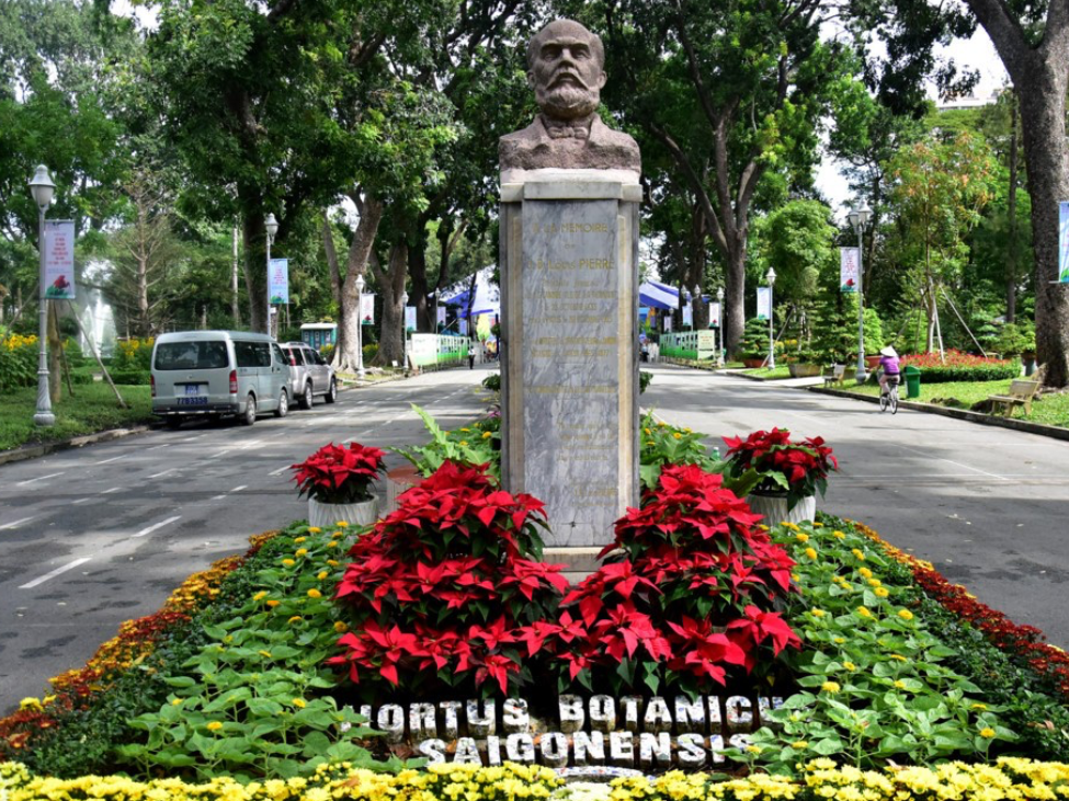 Statue of Pierre-Paul De La Grandière at Saigon Zoo and Botanical Garden