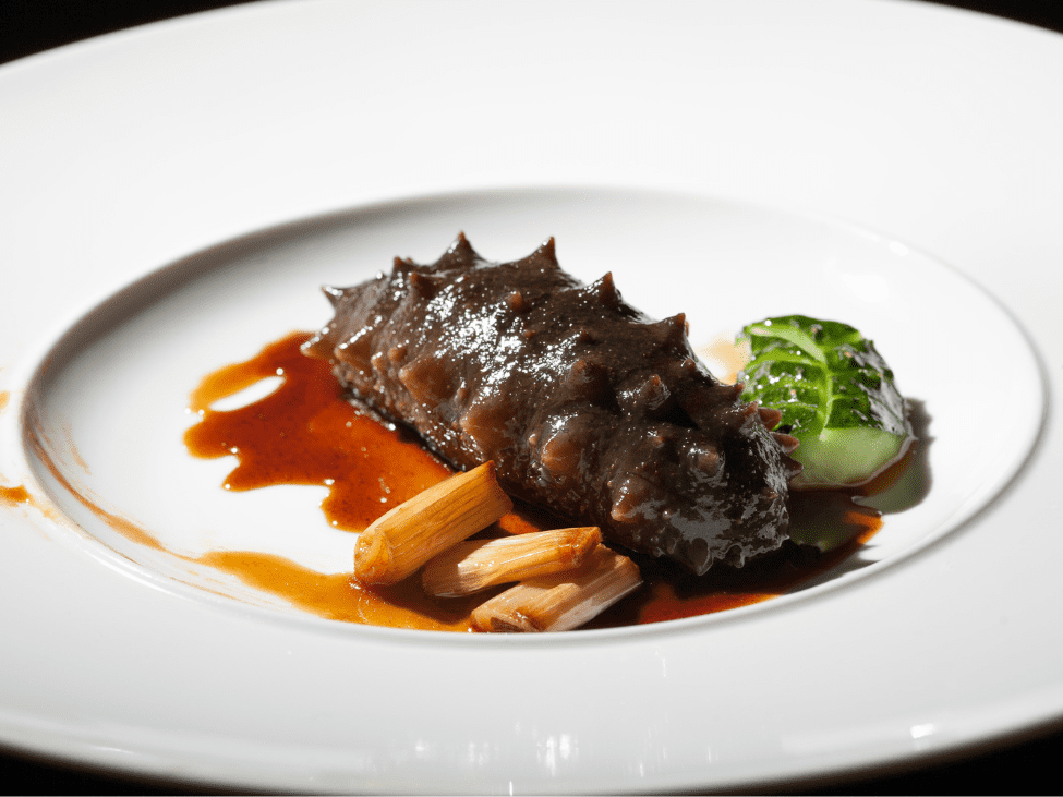 Sea cucumber stir-fry with vegetables in Phu Quoc, Vietnam