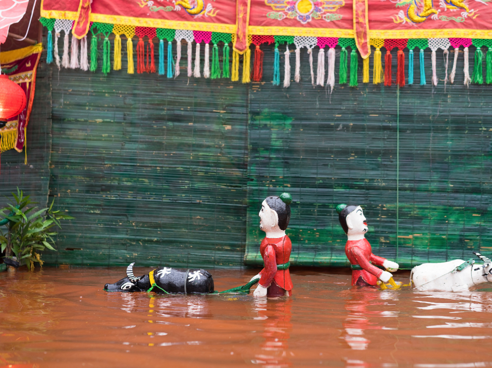 Traditional Vietnamese water puppet show in Hanoi