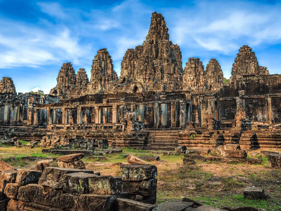 Path leading to Bayon Temple within Angkor Thom