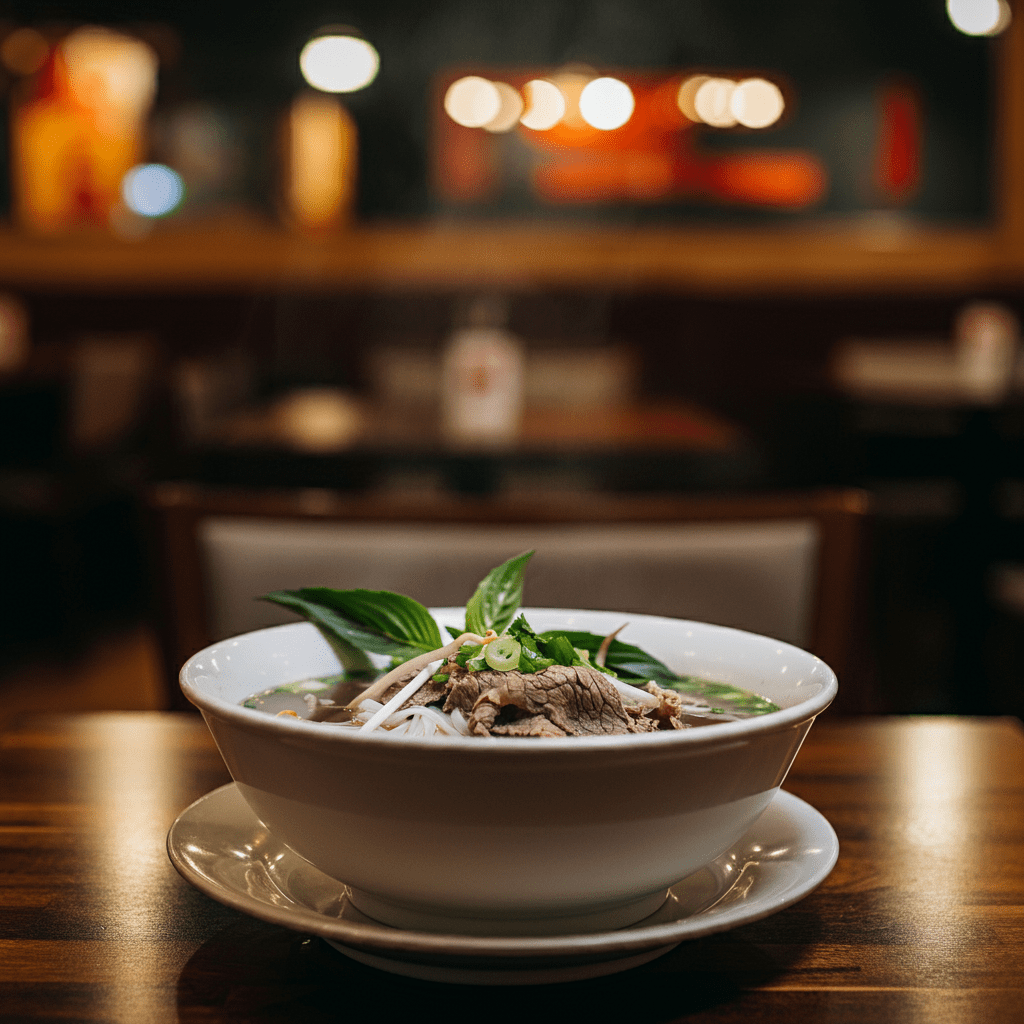 Delicious beef pho served at Phoever Canning Vale.