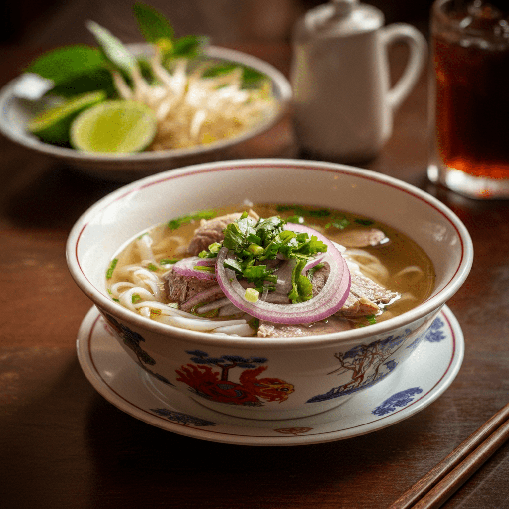 Classic Vietnamese pho served at Phoviet USA.