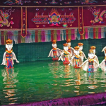 Thang Long Water Puppet Theatre with traditional water puppetry performance in Hanoi