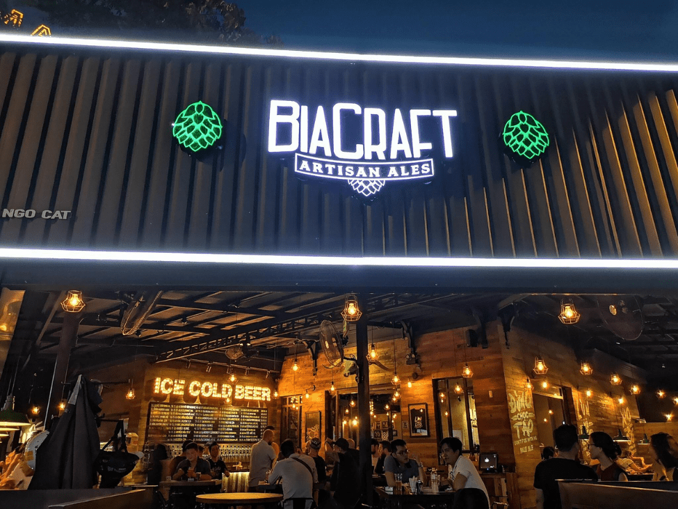 A selection of craft beers at BiaCraft Artisan Ales in Ho Chi Minh City.