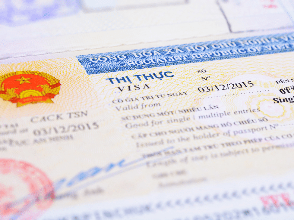 A digital illustration of an approved Vietnam evisa document.